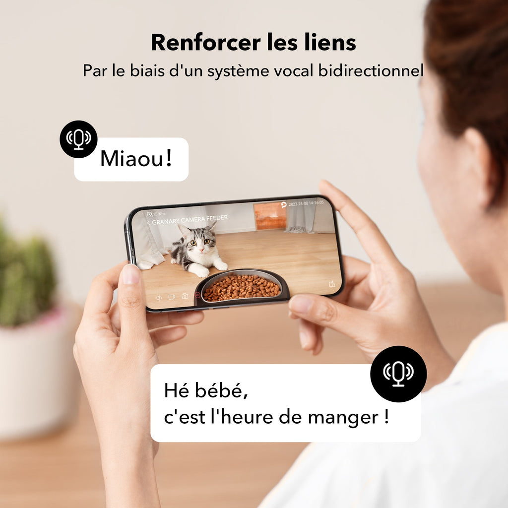 Distributeur intelligent avec caméra de surveillance Granary - Exclusive