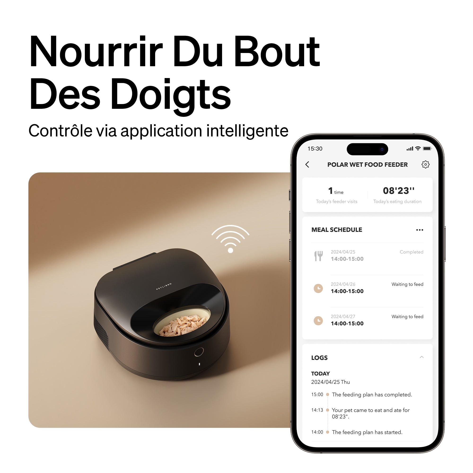 Distributeur intelligent de nourriture humide Polar