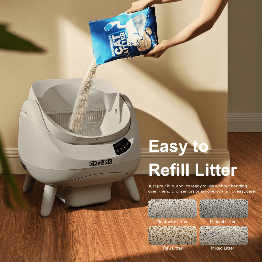 CATLINK Open-X Lite Open Top Self-cleaning Litter Box